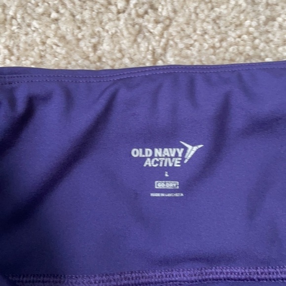 2 pairs old navy size large leggings purple/black - Picture 3 of 7